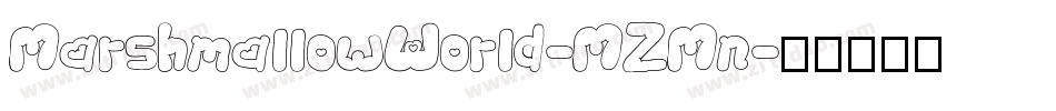 MarshmallowWorld-MZMn字体转换