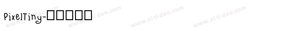 PixelTiny字体转换