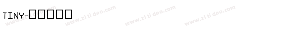 TINY字体转换