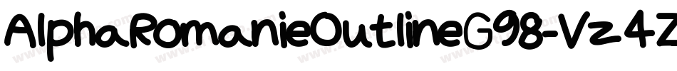 AlphaRomanieOutlineG98-Vz4Z字体转换