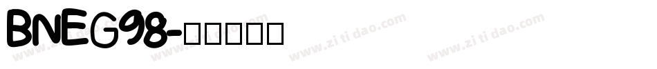BNEG98字体转换
