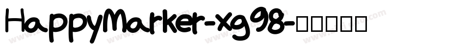HappyMarker-xg98字体转换