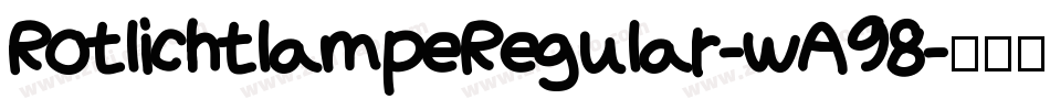 RotlichtlampeRegular-wA98字体转换