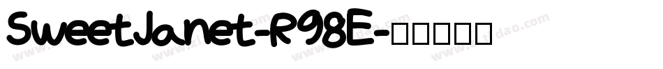 SweetJanet-R98E字体转换