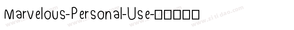 Marvelous-Personal-Use字体转换