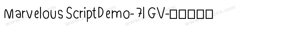 MarvelousScriptDemo-7lGV字体转换
