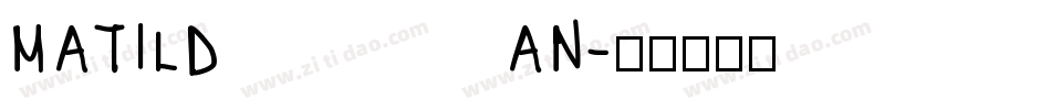 MATILDAN字体转换