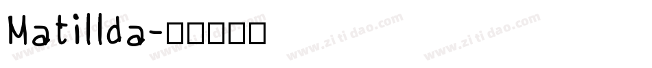 Matillda字体转换