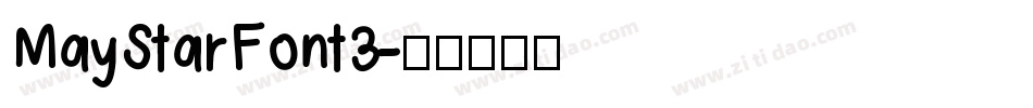 MayStarFont3字体转换