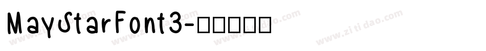 MayStarFont3字体转换