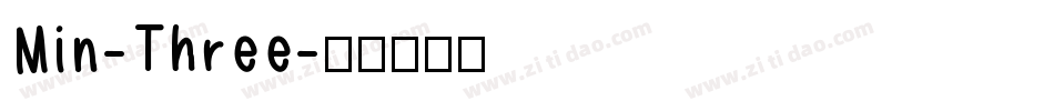Min-Three字体转换