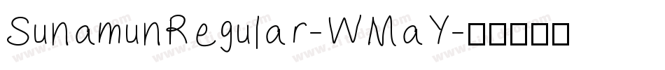 SunamunRegular-WMaY字体转换