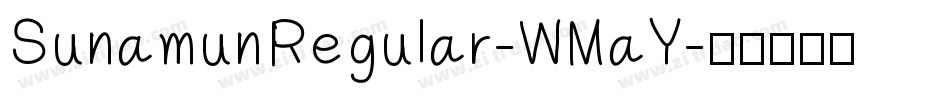 SunamunRegular-WMaY字体转换