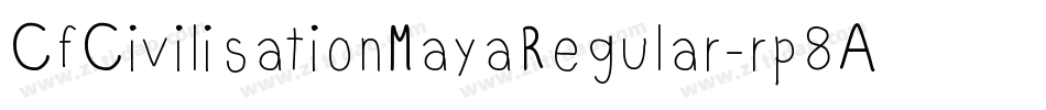 CfCivilisationMayaRegular-rp8A字体转换