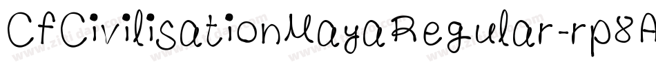 CfCivilisationMayaRegular-rp8A字体转换