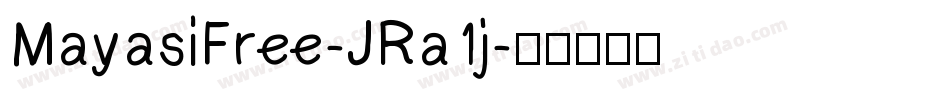 MayasiFree-JRa1j字体转换