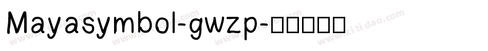 Mayasymbol-gwzp字体转换