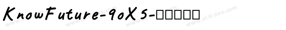 KnowFuture-9oX5字体转换