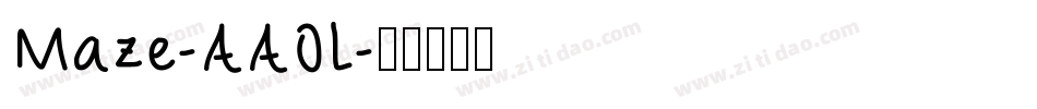 Maze-AAOL字体转换