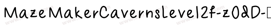 MazeMakerCavernsLevel2F-z0dD字体转换