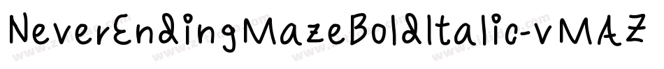 NeverEndingMazeBoldItalic-vMAZ字体转换