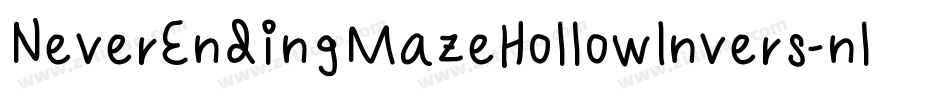 NeverEndingMazeHollowInvers-nlvY字体转换