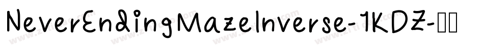 NeverEndingMazeInverse-1KDZ字体转换