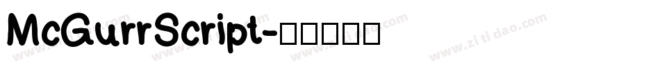 McGurrScript字体转换