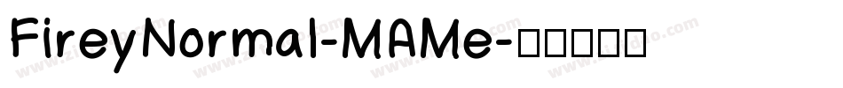 FireyNormal-MAMe字体转换