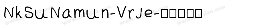 NkSuNamun-VrJe字体转换