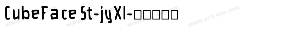CubeFaceSt-jyXl字体转换