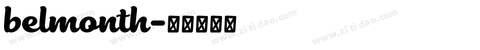 belmonth字体转换
