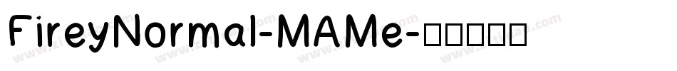 FireyNormal-MAMe字体转换