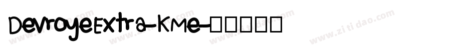 DevroyeExtra-KMe字体转换