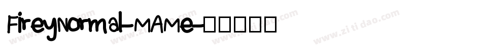 FireyNormal-MAMe字体转换