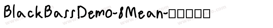 BlackBassDemo-8Mean字体转换