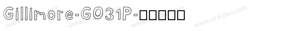 Gillimore-GO31P字体转换