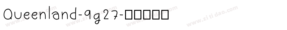 Queenland-9g27字体转换