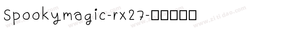 Spookymagic-rx27字体转换