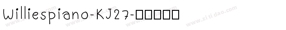 Williespiano-KJ27字体转换