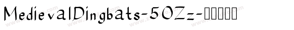 MedievalDingbats-5OZz字体转换