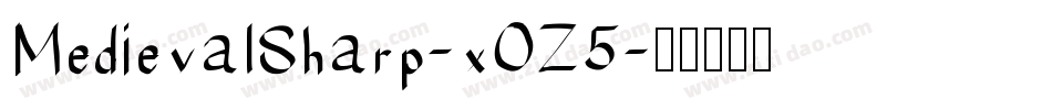 MedievalSharp-xOZ5字体转换