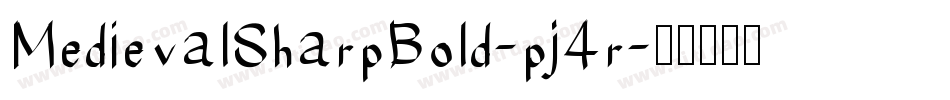 MedievalSharpBold-pj4r字体转换