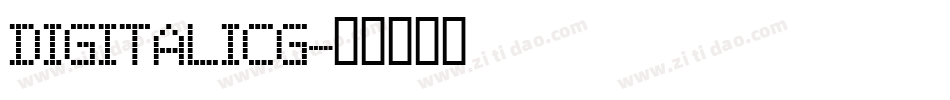 DigitalICG字体转换