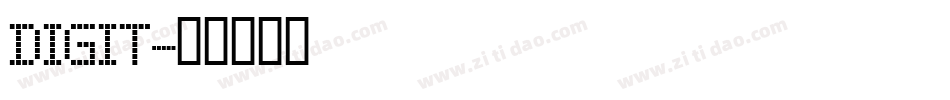 digit字体转换