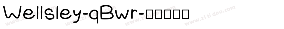 Wellsley-qBwr字体转换