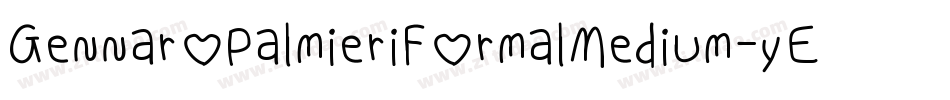 GennaroPalmieriFormalMedium-yEPM字体转换