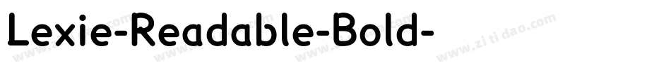 Lexie-Readable-Bold字体转换