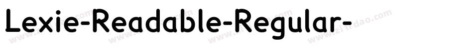 Lexie-Readable-Regular字体转换