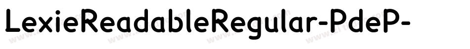 LexieReadableRegular-PdeP字体转换
